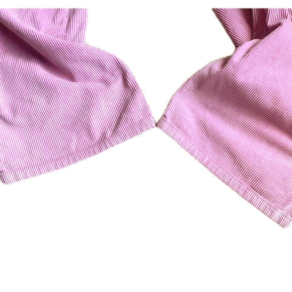 BDG URBAN OUTFITTERS Corduroy High & Wide Leg Pants 26 Pink Y2K Baddie Skater - Picture 7 of 10